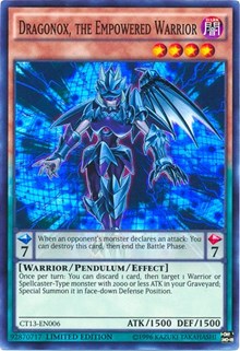 Dragonox, the Empowered Warrior [CT13-EN006] Super Rare | Empire Gaming NC