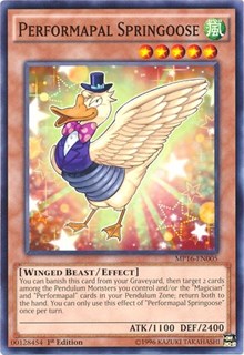 Performapal Springoose [MP16-EN005] Common | Empire Gaming NC