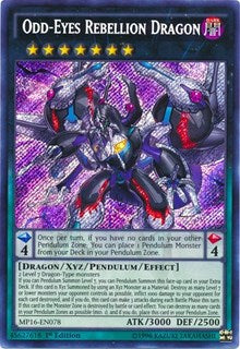 Odd-Eyes Rebellion Dragon [MP16-EN078] Secret Rare | Empire Gaming NC