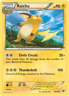 Raichu (Battle Arena Deck Exclusive) (43) [Deck Exclusives] | Empire Gaming NC