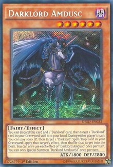 Darklord Amdusc [DESO-EN033] Secret Rare | Empire Gaming NC