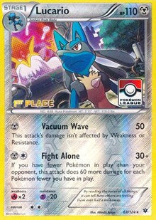 Lucario - 63/124 (League Promo) [1st Place] (63) [League & Championship Cards] | Empire Gaming NC