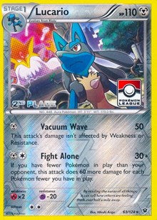 Lucario - 63/124 (League Promo) [2nd Place] (63) [League & Championship Cards] | Empire Gaming NC