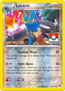 Lucario - 63/124 (League Promo) [3rd Place] (63) [League & Championship Cards] | Empire Gaming NC