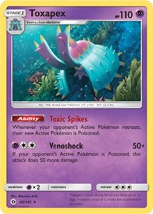 Toxapex (63) [SM Base Set] | Empire Gaming NC