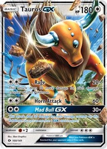 Tauros GX (100) [SM Base Set] | Empire Gaming NC