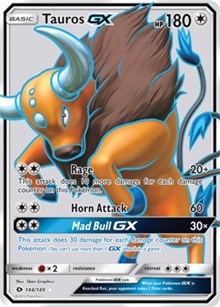 Tauros GX (Full Art) (144) [SM Base Set] | Empire Gaming NC