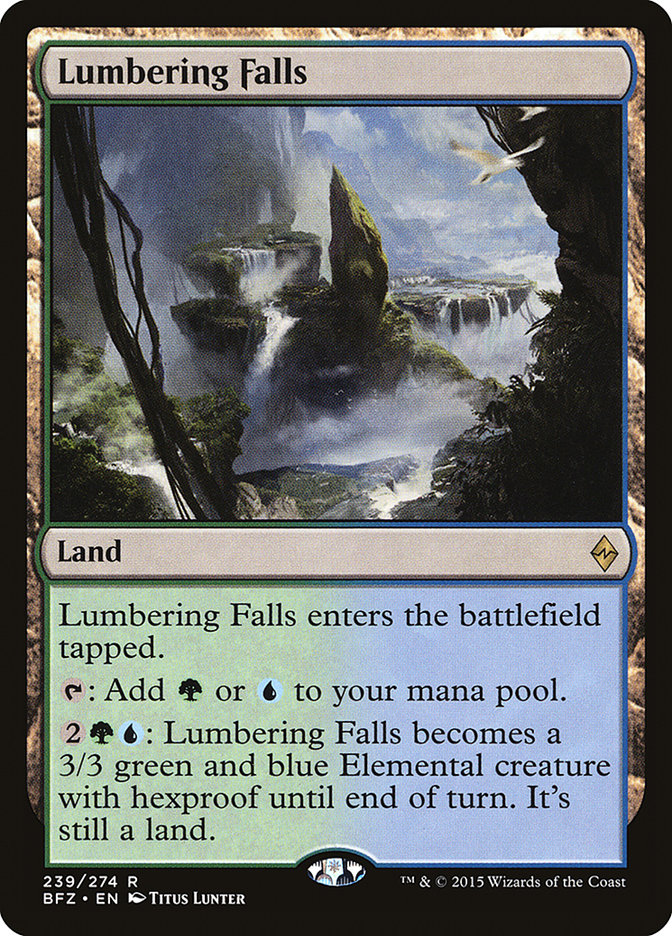 Lumbering Falls [Battle for Zendikar] | Empire Gaming NC