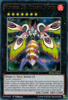 Number 28: Titanic Moth [DUSA-EN013] Ultra Rare | Empire Gaming NC