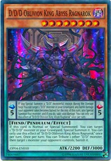 D/D/D Oblivion King Abyss Ragnarok [OP04-EN010] Super Rare | Empire Gaming NC