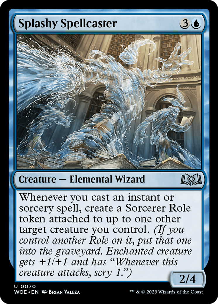 Splashy Spellcaster [Wilds of Eldraine] | Empire Gaming NC