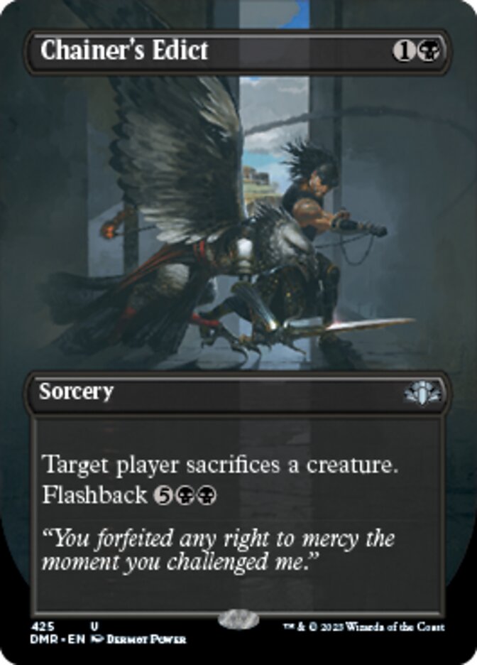 Chainer's Edict (Borderless Alternate Art) [Dominaria Remastered] | Empire Gaming NC