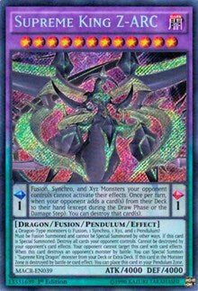 Supreme King Z-ARC [MACR-EN039] Secret Rare | Empire Gaming NC