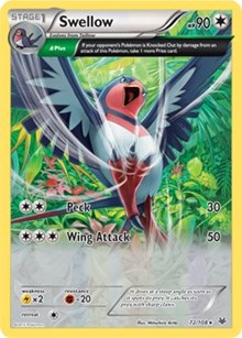 Swellow (XY Roaring Skies) (72) [Deck Exclusives] | Empire Gaming NC