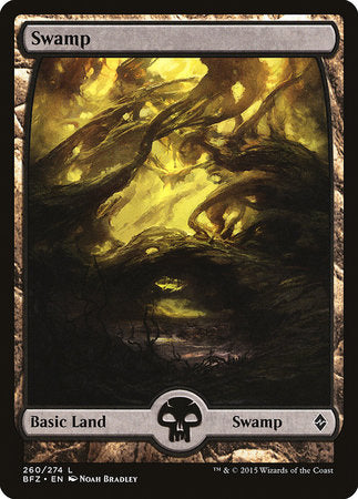 Swamp (260) - Full Art [Battle for Zendikar] | Empire Gaming NC