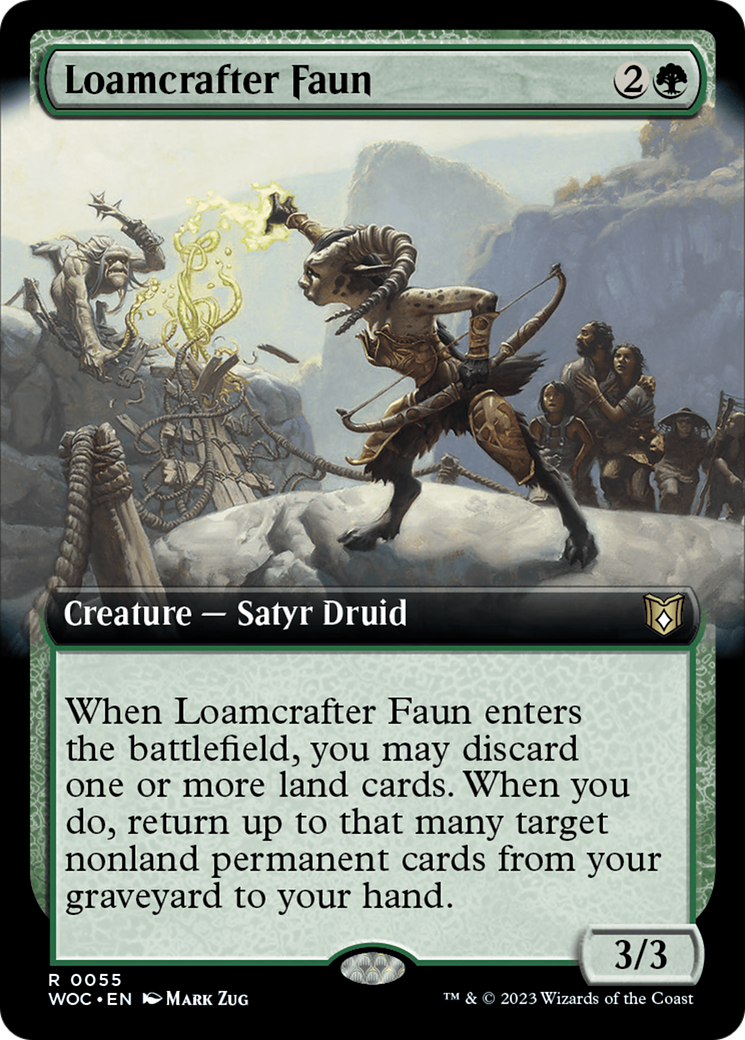 Loamcrafter Faun (Extended Art) [Wilds of Eldraine Commander] | Empire Gaming NC