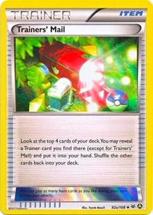 Trainers' Mail (Holo) (92a) [Alternate Art Promos] | Empire Gaming NC