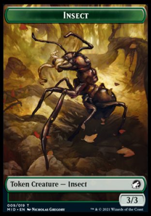 Insect Token [Innistrad: Midnight Hunt Tokens] | Empire Gaming NC