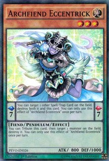 Archfiend Eccentrick [PEVO-EN026] Super Rare | Empire Gaming NC