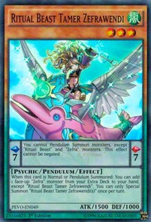 Ritual Beast Tamer Zefrawendi [PEVO-EN049] Super Rare | Empire Gaming NC