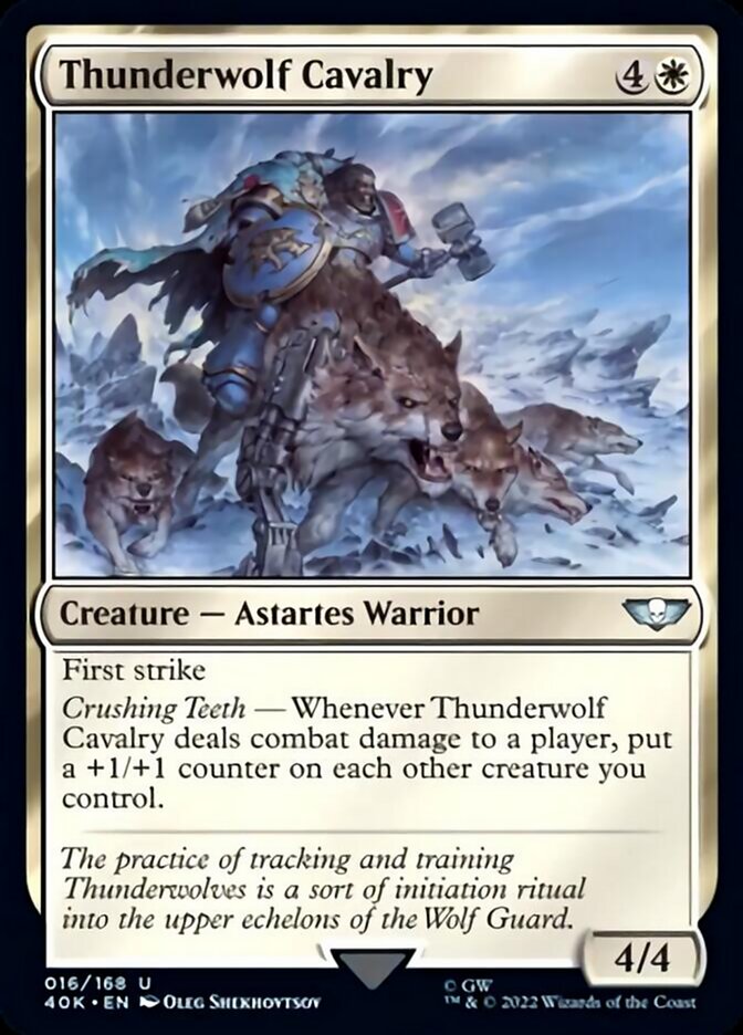 Thunderwolf Cavalry (Surge Foil) [Universes Beyond: Warhammer 40,000] | Empire Gaming NC