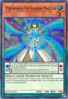 Performapal Five-Rainbow Magician [BLLR-EN005] Ultra Rare | Empire Gaming NC