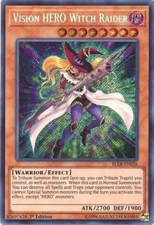 Vision HERO Witch Raider [BLLR-EN026] Secret Rare | Empire Gaming NC