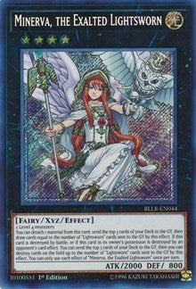 Minerva, the Exalted Lightsworn [BLLR-EN044] Secret Rare | Empire Gaming NC