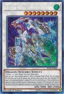 Crystal Wing Synchro Dragon [BLLR-EN062] Secret Rare | Empire Gaming NC