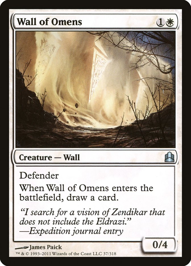 Wall of Omens [Commander 2011] | Empire Gaming NC