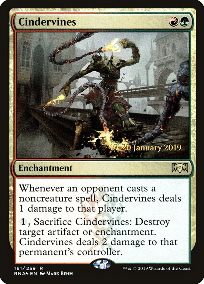 Cindervines [Ravnica Allegiance Prerelease Promos] | Empire Gaming NC