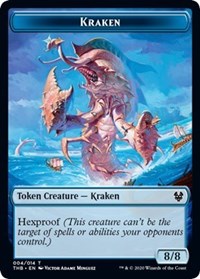 Kraken // Satyr Double-sided Token [Theros Beyond Death Tokens] | Empire Gaming NC