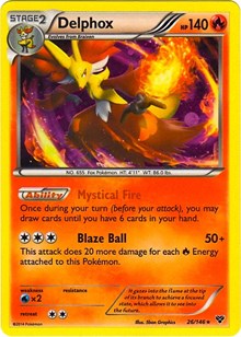 Delphox (Cosmos Holo) - 26/146 XY Base Set (26) [Blister Exclusives] | Empire Gaming NC