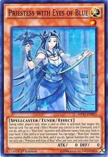 Priestess with Eyes of Blue [MP17-EN055] Super Rare | Empire Gaming NC