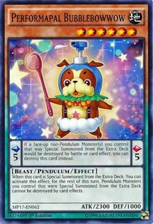 Performapal Bubblebowwow [MP17-EN062] Common | Empire Gaming NC