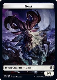 Goat // Human Soldier Double-sided Token [Theros Beyond Death Tokens] | Empire Gaming NC