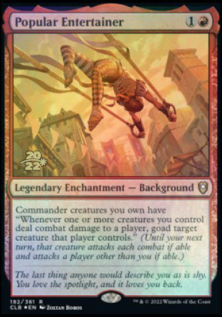 Popular Entertainer [Commander Legends: Battle for Baldur's Gate Prerelease Promos] | Empire Gaming NC