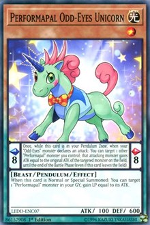 Performapal Odd-Eyes Unicorn [LEDD-ENC07] Common | Empire Gaming NC