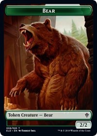 Bear // Food (17) Double-sided Token [Throne of Eldraine Tokens] | Empire Gaming NC