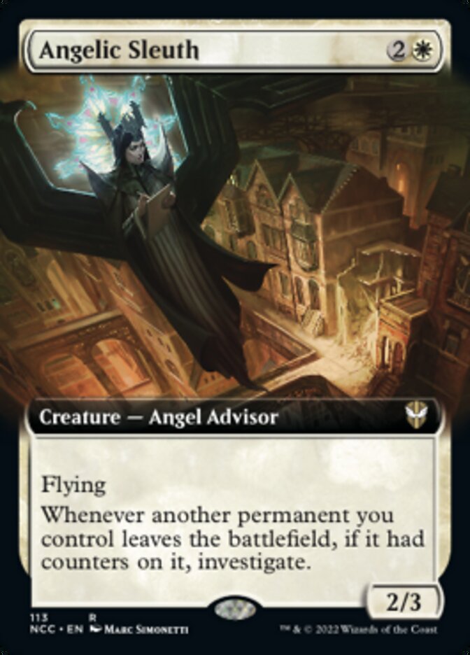 Angelic Sleuth (Extended Art) [Streets of New Capenna Commander] | Empire Gaming NC