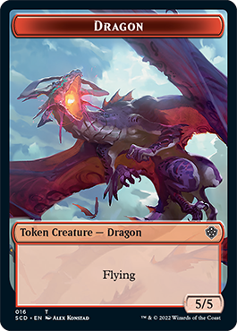 Dragon // Dragon Double-Sided Token [Starter Commander Decks] | Empire Gaming NC