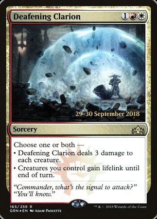 Deafening Clarion [Guilds of Ravnica Promos] | Empire Gaming NC