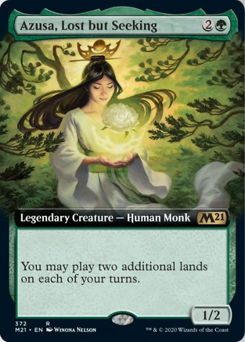 Azusa, Lost but Seeking (Extended Art) [Core Set 2021] | Empire Gaming NC