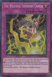 The Weather Thundery Canvas [SPWA-EN040] Secret Rare | Empire Gaming NC