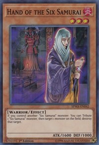 Hand of the Six Samurai [SPWA-EN042] Super Rare | Empire Gaming NC