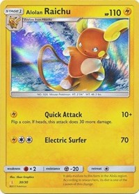 Alolan Raichu (#30 Holofoil) (30) [SM Trainer Kit: Lycanroc & Alolan Raichu] | Empire Gaming NC