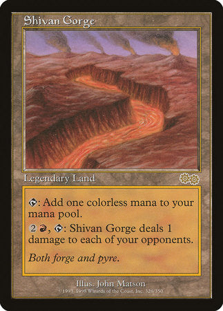 Shivan Gorge [Urza's Saga] | Empire Gaming NC