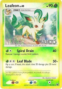 Leafeon (Platinum) (24) [Burger King Promos] | Empire Gaming NC