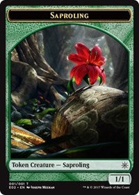 Saproling // Treasure (007) Double-sided Token [Explorers of Ixalan] | Empire Gaming NC