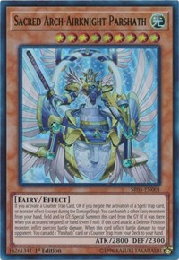 Sacred Arch-Airknight Parshath [SR05-EN001] Ultra Rare | Empire Gaming NC